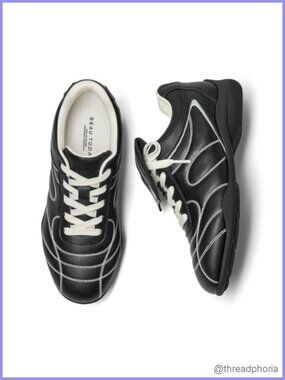 Womens Low Profile Retro Sneakers Fold-Over Tongue Street Style Shoes